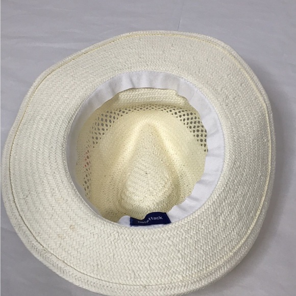 Hat Attack White Beach Hat with Colorful Pom-Poms os - Picture 4 of 10